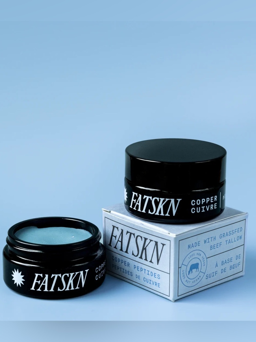 FATSKIN Copper Peptides Tallow Face Balm | Grass-Fed 40g / 1.4 oz NWB